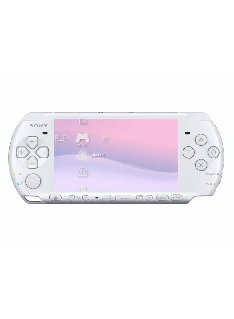 PSP جهاز الألعاب المحمول سوني PSP المجدد | شاشة LCD بحجم 4.3 بوصة | نظام ترفيهي محمول | ألعاب، أفلام وموسيقى | لون أبيض | نسخة دولية - Image 1